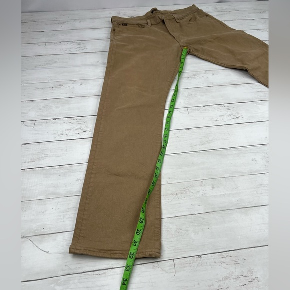 Polo Ralph Lauren Men’s Khaki Slim Straight Size 33x32 Denim Jeans - Picture 12 of 15